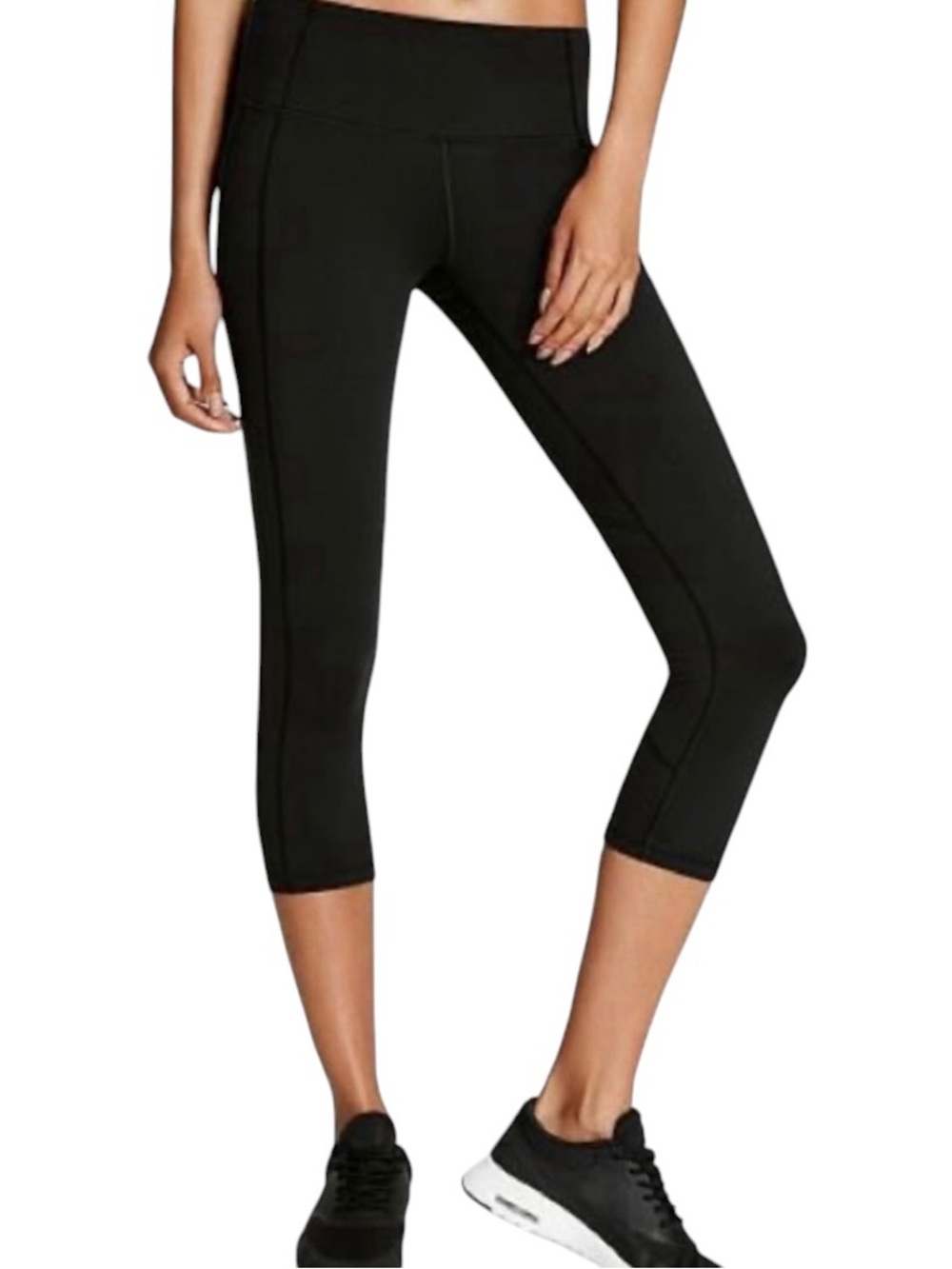 Victoria Sport Knockout High Waist 7/8 Leggings Black Pockets L - Picture 3 of 11